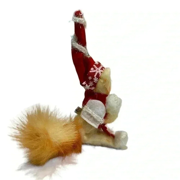 Annalee Christmas Cat throwing snowflake 4” 2009 - Picture 5 of 6